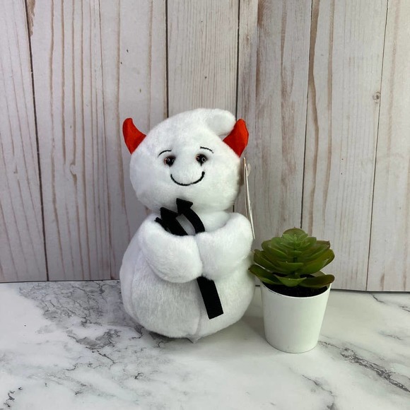 Ganz Spooky Ghost Devil Plush 7.25" Smiling Halloween Toy - Picture 1 of 5